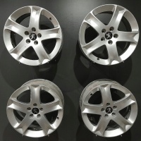 4× колесо алюминиевая peugeot oe 7.0 