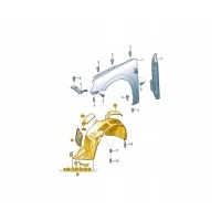 Подкрылок skoda superb 15 - 3v0809958e левая