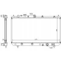 Радиатор двигателя nissens rf2l15200c rf1s15200a rf