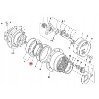 Подшипник hydromotoru takeuchi tb016 tb216 tb215r