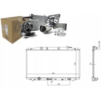 Nissens радиатор двигателя 19010r40a51 19010rl2g51
