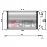 60c9143 - jpn / jpn радиатор кондиционера jpn