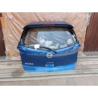Крышка багажника задняя nissan micra k13 рестайлинг 2015 г. синяя