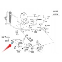 Провода системы гур мерседес w211 om271 a2114665281