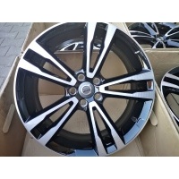 4× колесо алюминиевая volvo oe 5 - double spoke чёрный diamond cut 7.5 