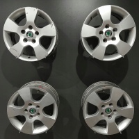 4× колесо алюминиевая skoda oe skoda октавия 6.5 