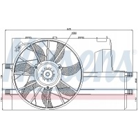 Wentylator chłodzenie silnika 85604