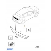 Volvo v40 v40cc накладка tylnej крышки багажника микровыключатель замок oe