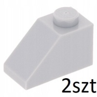 Lego 3040 4211614 skos 2x1 j.szary LBG 2szt P46a