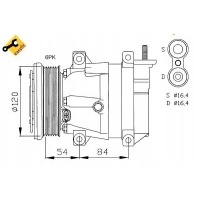 SPRĘŻARKA KLIMATYZACJI NRF 95463949 96804280 96992