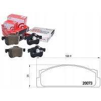 KOMPLET KLOCKÓW HAMULCOWYCH BREMBO 4434816 5888149