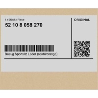 Обшивка сиденья спортивный , кожа sakhirorange bmw 3 f80 4 f82