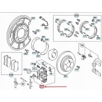MERCEDES - BENZ CL C215 Rear Left Wheel Brake Caliper A0024205383