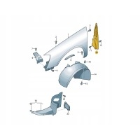 Volkswagen oe 3c0821112 изоляция гаситель крыла