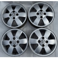 4× колесо алюминиевая peugeot oe 107 4.5 