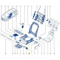 Скелет сиденье renault 873010318r