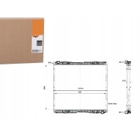 CHŁODNICA SILNIKA NRF 570485 1769997 1784616 15276