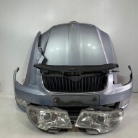 В сборе передняя skoda superb ii , maska , zderzak , chłodnice , xenony lf8k 3u3u