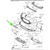 Рамка крепление массива регистрации mazda cx - 5 передняя - oe ksd4 - 50171