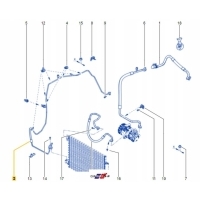 Провода кондиционера 924405949r oe renault clio 4