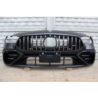 Бампер передняя решётка хромированная мерседес amg gt w290 4 - door fl рестайлинг 21 - 24