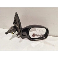 Lusterko prawe manualne 96480971XT Peugeot 206 02 - 4PIN EU