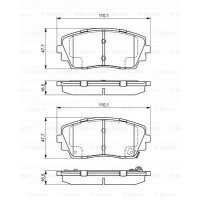 тормозные колодки bosch kia picanto 098649488 13678