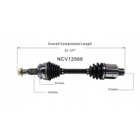 Привод шрус правый gsp 12566 chrysler 300m intrepid concorde lhs 1998 - 2004