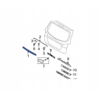 HYUNDAI SANTAFE 07 - 09 NAKŁADKA LISTWA KLAPY TYLNEJ 873112B000