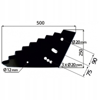 Nóż paszowozu Sano, Mayer 500x8 mm 1050622