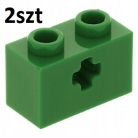 Lego 32064 4233489 brick 1x2 зеленый 2шт p693