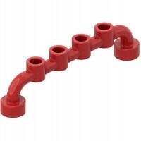 Lego Pałąk 1x6 zamknięty 6140 4289557 Red 1szt U