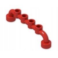 25158 LEGO 6140 4289557 barierka 1x6 czerwona 1szt