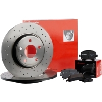2× brembo 08.c501.1x диск тормозной brembo п 85 124 комплект тормозной колодок , тормоза тормоз
