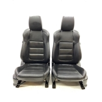 Кресла диван задняя кожа комплект красная нитка mazda cx5 cx - 5 i 2012 - 2017r.
