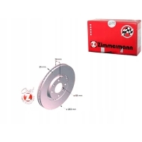 ZIMMERMANN KOMPLET TARCZ HAMULCOWYCH 424917 161370
