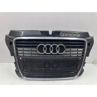 Решетка радиатора радиатора в бампер передняя audi a3 8p0 8p рестайлинг 8 - 12r оригинальный