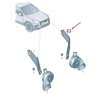 VW TOUAREG 7P MK2 HIGH TONE HORN SIGNAL RETAINER 7P6951182B