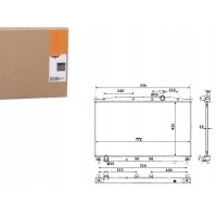 CHŁODNICA SILNIKA NRF 253100W000 253102B000 253102