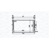 Magneti marelli 350213185500 радиатор , системы охлаждения двигателя