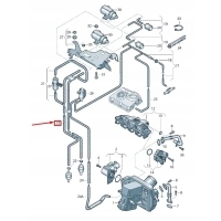 Volkswagen транспортер vi t6 vacuum hose 7e0133241a