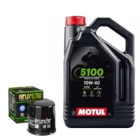 Motul масляный моторное 5100 4t ester 10w40 4l фильтр масляный hf303 honda yamaha