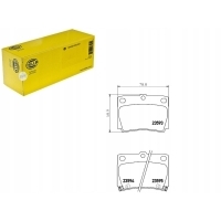 Hella 8DB 355 009 - 501 Zestaw klocków hamulcowych , hamulce tarczowe
