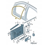Audi oe 4m8831707d уплотнитель дверь передняя л