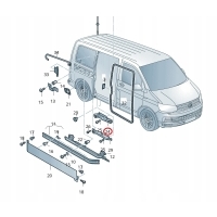 Volkswagen oe 7h0843414c отбойник ограничитель дверь сдвижная