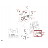 Oem натяжитель ремня клиновой 252802cta0 для kia stinger 2 , 0t