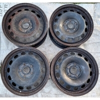 4× колесо штампованное volkswagen oe 1k0601027a 6.5 