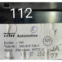 Дефлектор обдува салона Volkswagen Passat B7 (2010—2015) 2012 3AB819728A