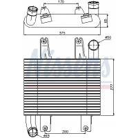 Nissens 96660 радиатор воздушный охладитель