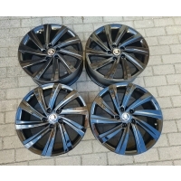 4× колесо алюминиевая skoda oe 5e3601025h 5e3601025ag 7.5 